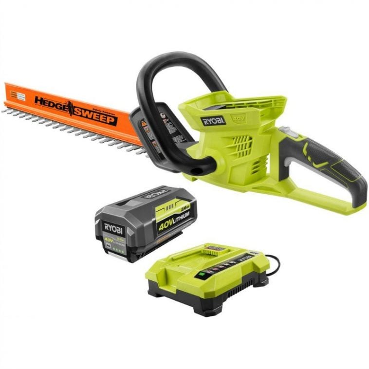 ryobi 40 volt cordless hedge trimmer