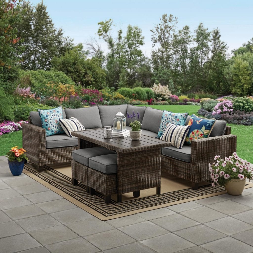 Better Homes & Gardens Brookbury 5pc Patio Wicker Sectional Set Deal