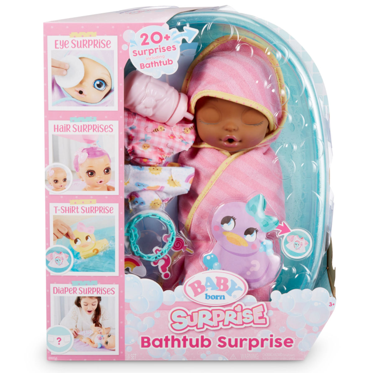 Baby Born Surprise Bathtub Surprise Pink Swaddle Fairy