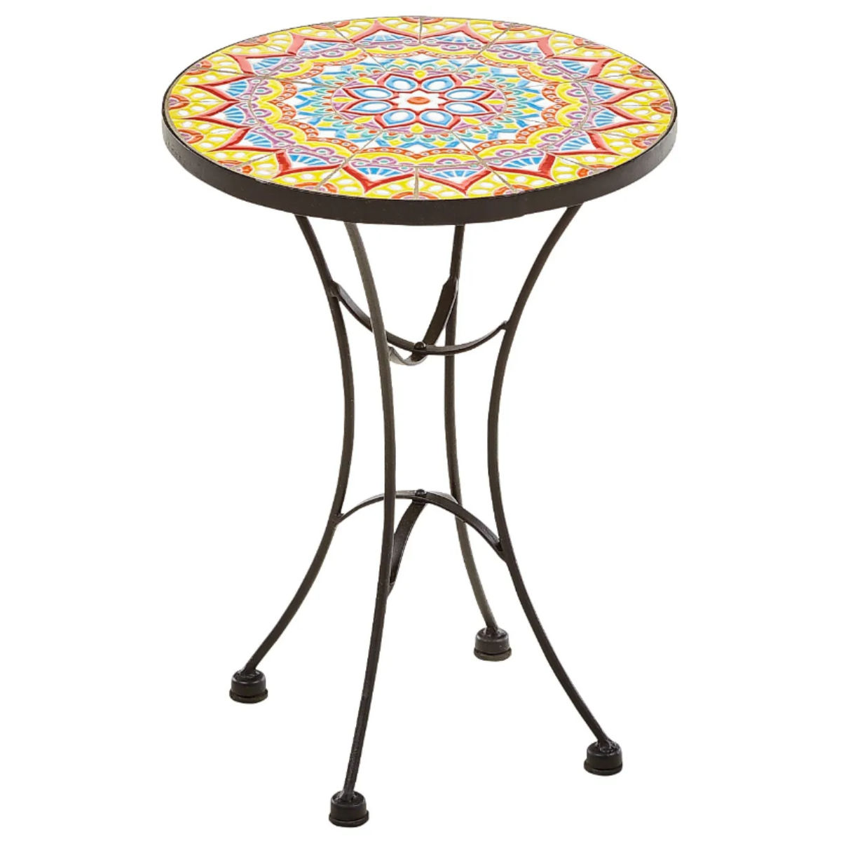 Mandala Round Accent Table