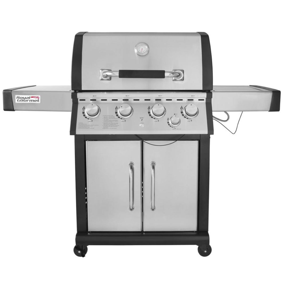 Royal Gourmet MG4001 Deluxe 4-Burner Patio Propane Gas Grill