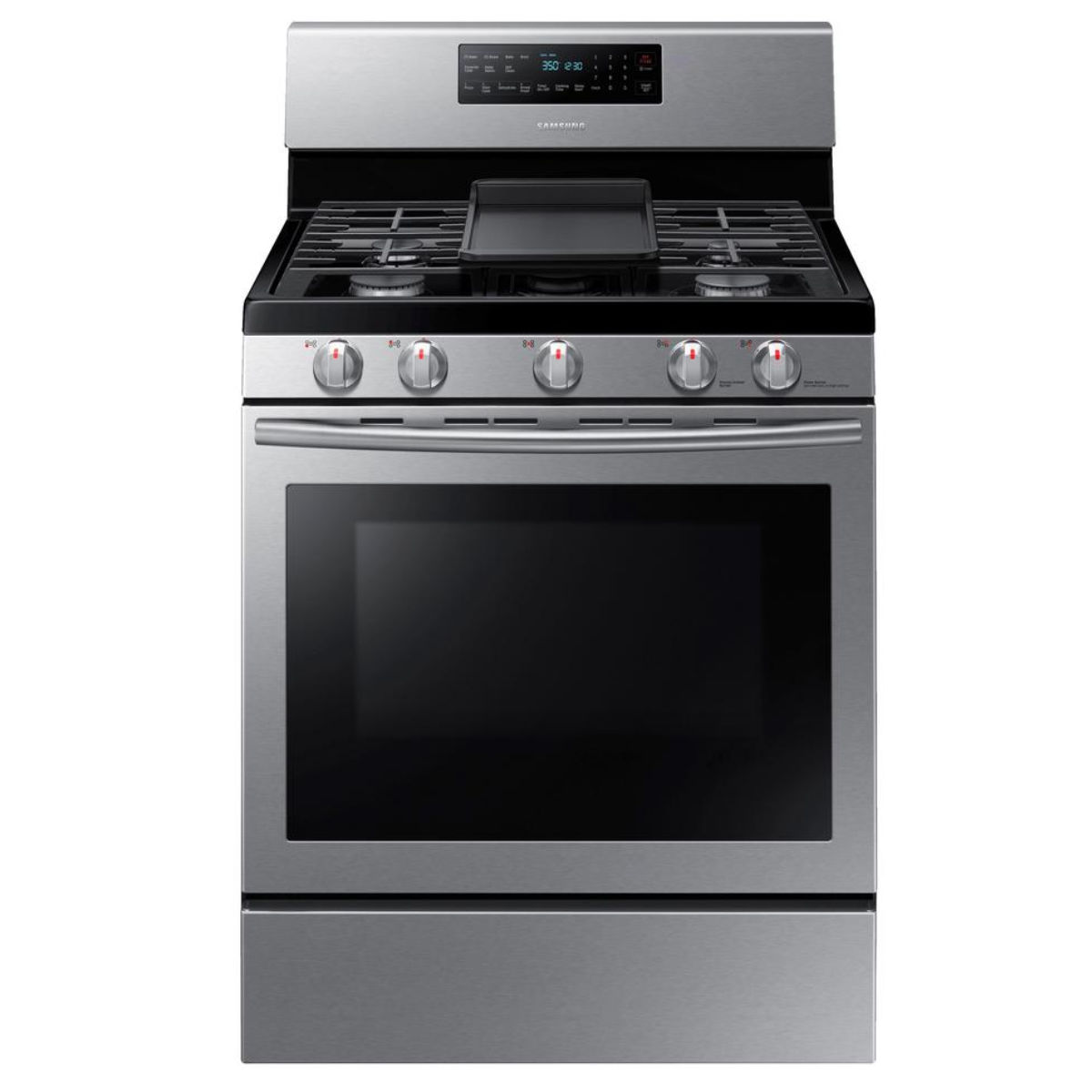Samsung NX58H5600SS 30 in. 5.8 cu. ft. Gas Range with Self-Cleaning and Fan Convection Oven
