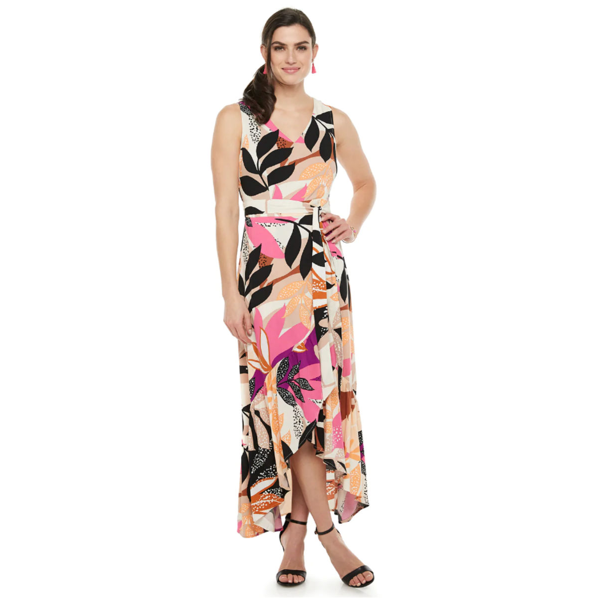 Apt. 9 Faux Wrap Ruffled Maxi Dress