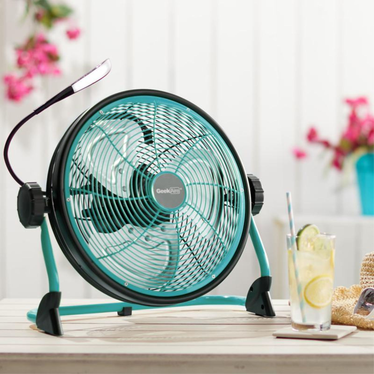 Geek Aire 12-Inch Rechargeable Water-Resistant Fan