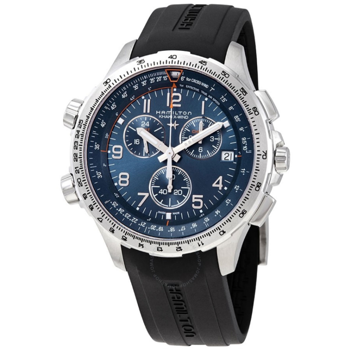 Hamilton Khaki X-Wind Chronograph Quartz Blue Dial Men's Watch H77922341