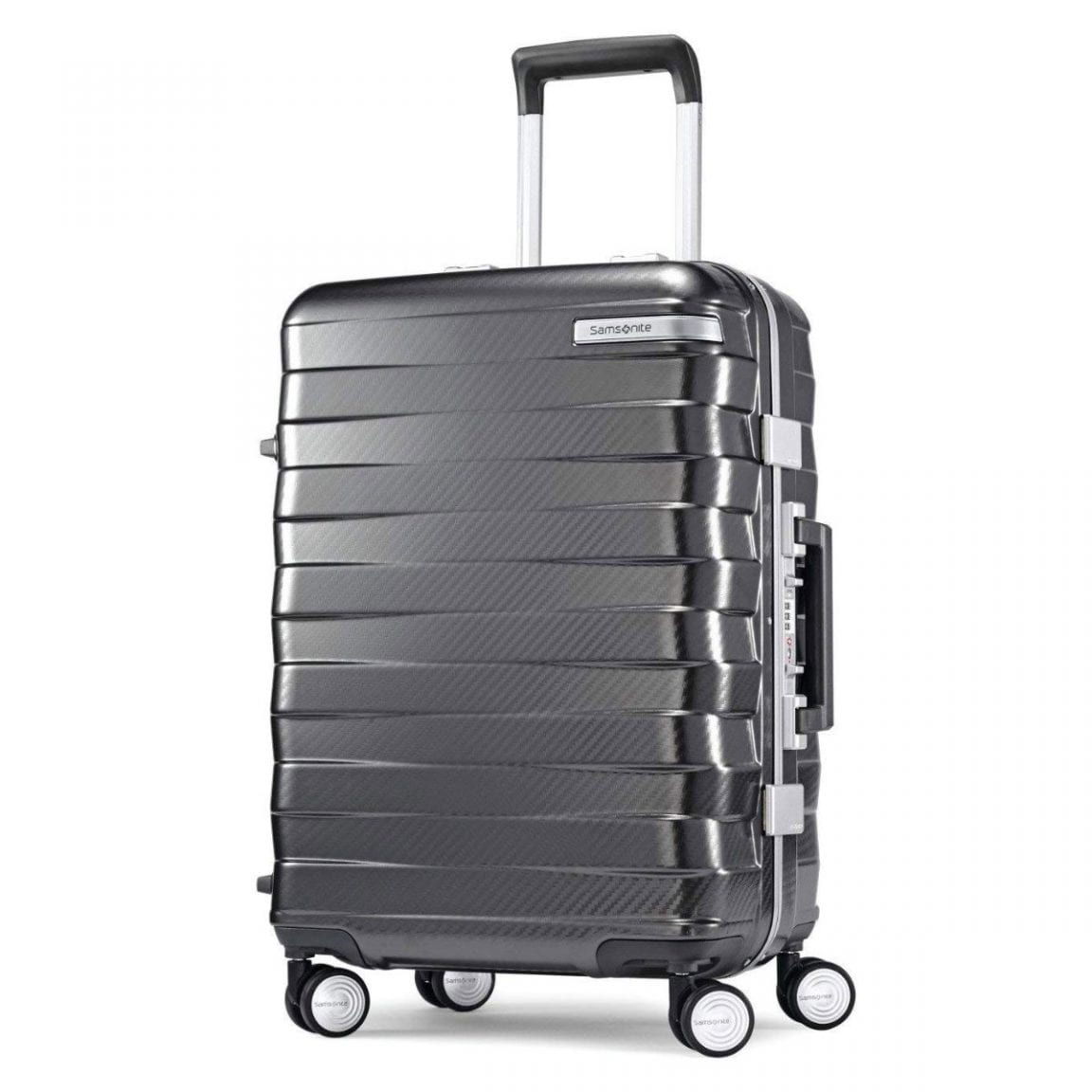 Samsonite Framelock Hardside Carry On Zipperless Luggage | Frugal Buzz