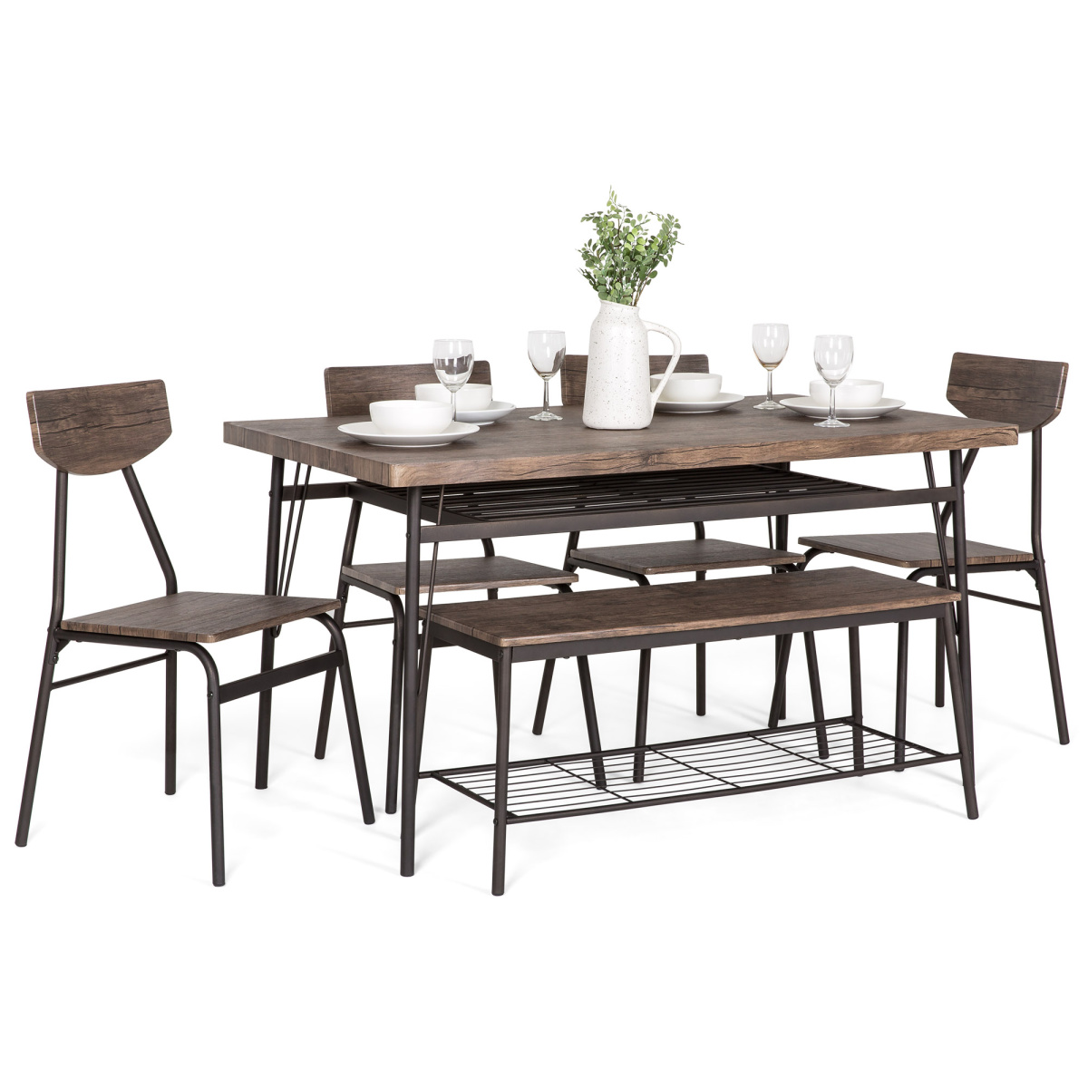 Best Choice Products Modern Home 6-Piece Dining Set