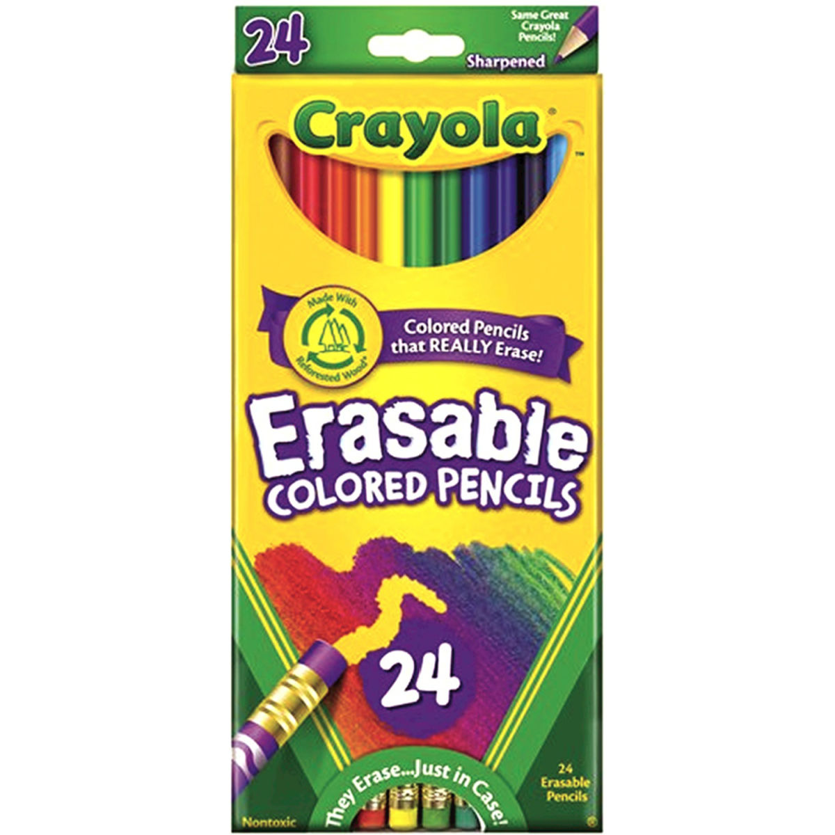 Crayola Erasable Colored Pencil Set 24-Colors 68-2424