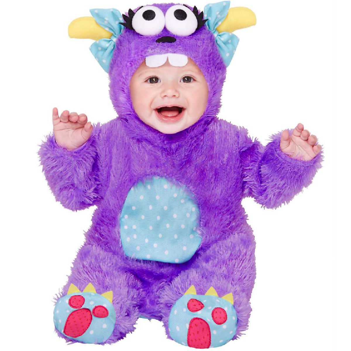 Baby Faux Fur Little Purple Monster Costume