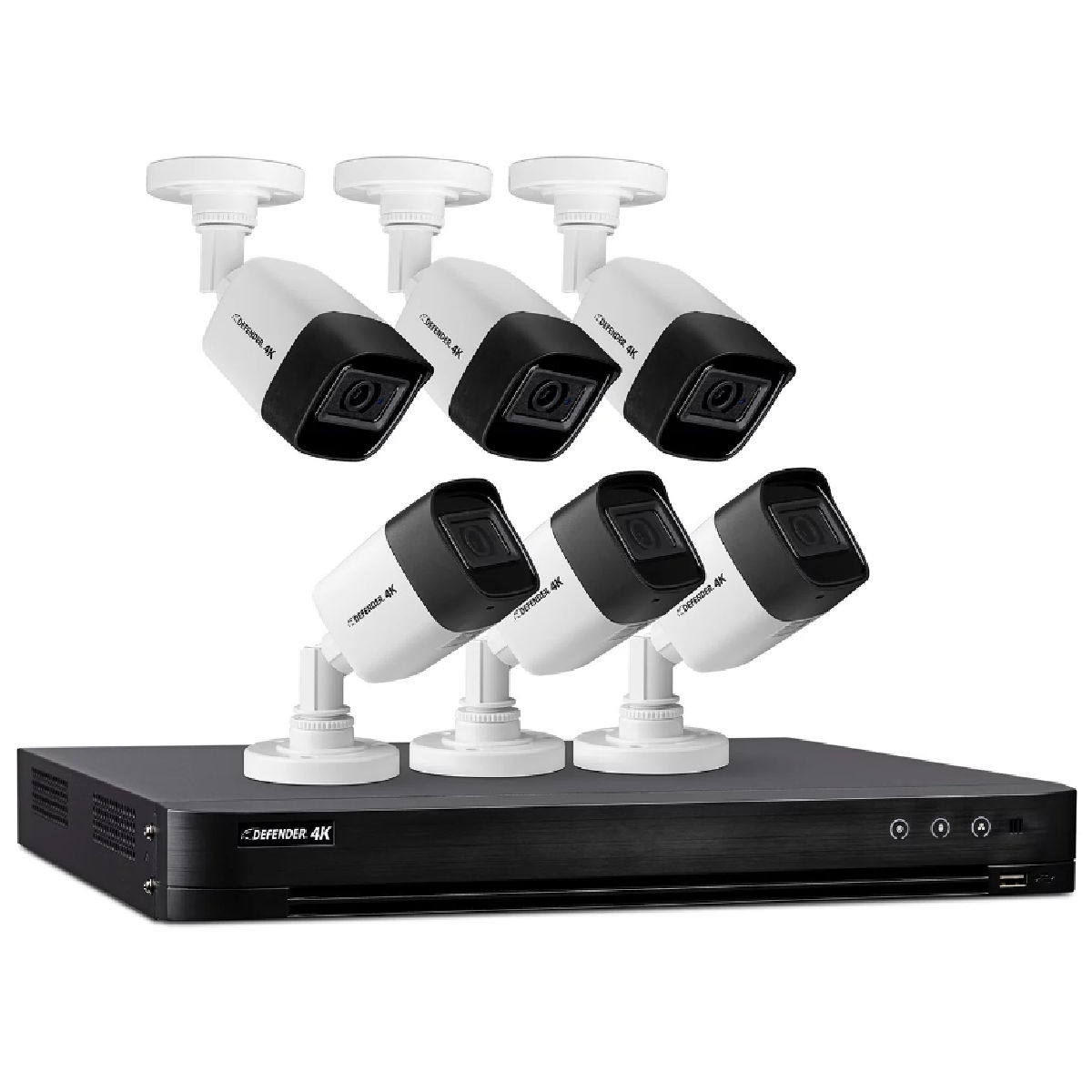 Defender 4K2T8B6 4K Ultra HD Wired Security Camera System
