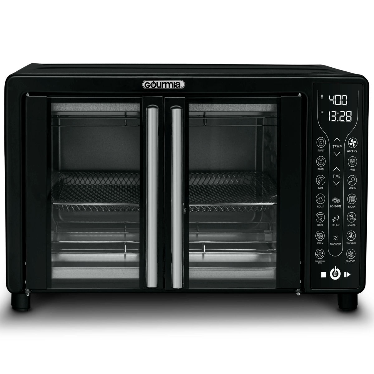Gourmia GTF7460 Digital French Door Air Fryer Toaster Oven