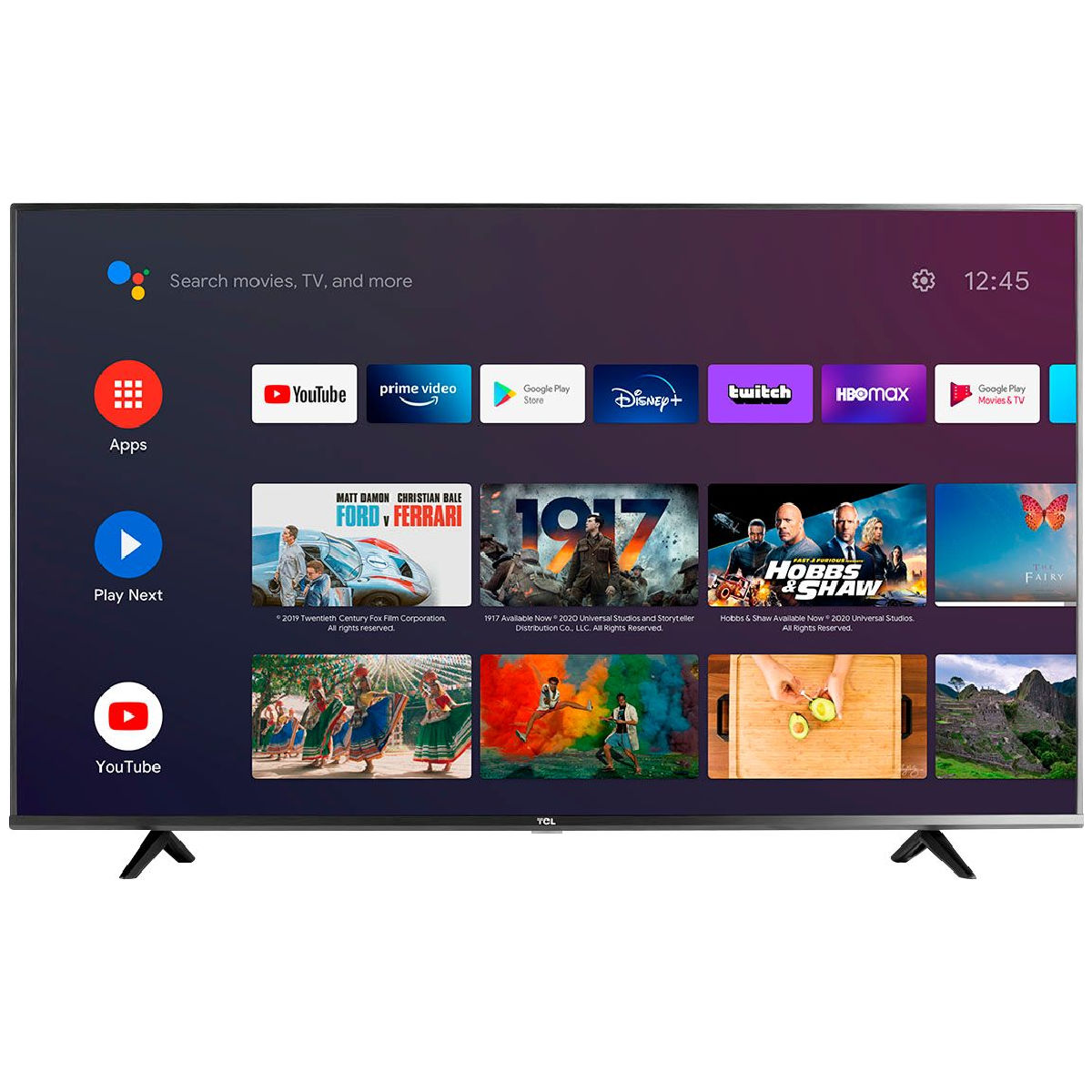 TCL 55S434 55-Inch 4 Series LED Android 4K Ultra Smart HDTV