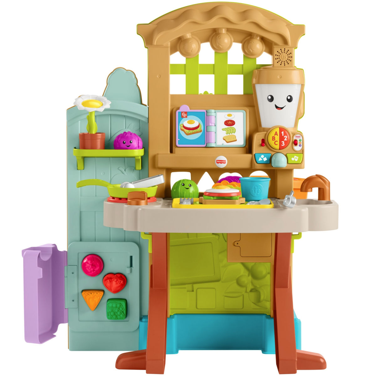 Fisher-Price Laugh & Learn Grow-The-Fun Garden To Kitchen Playset