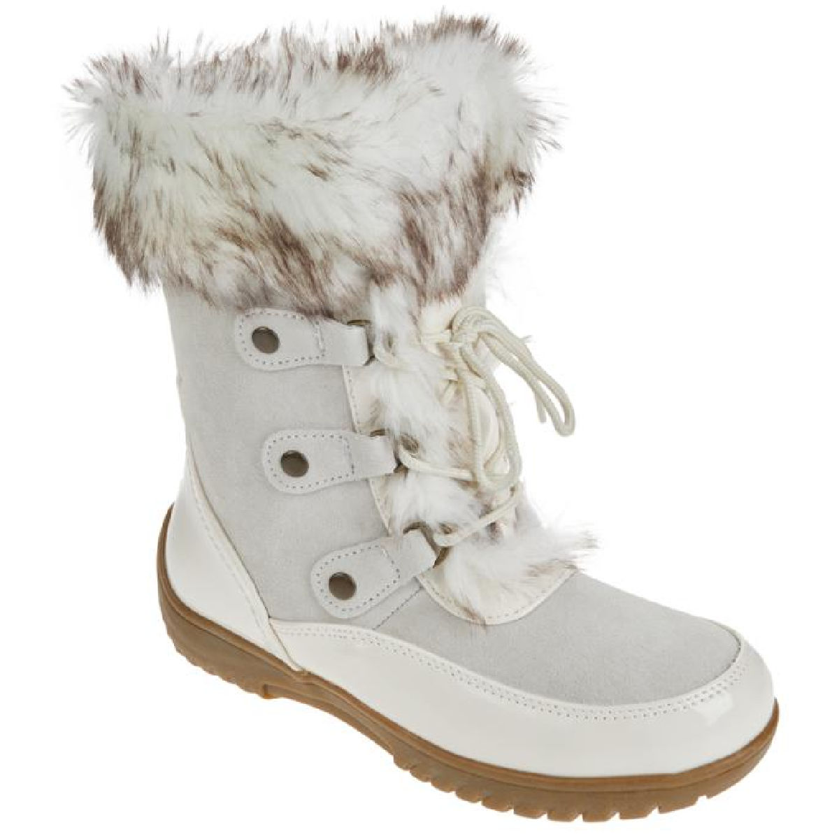 Sporto Minor Waterproof Suede Mid-Calf Boot with Faux Fur Trim