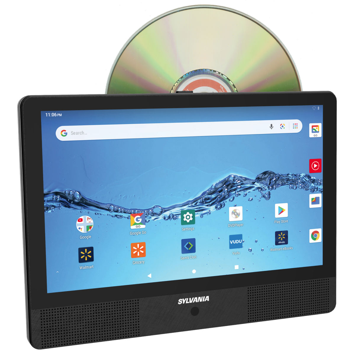 Sylvania SLTDVD1024 10.1-Inch Quad Core Tablet Portable DVD Player Combo