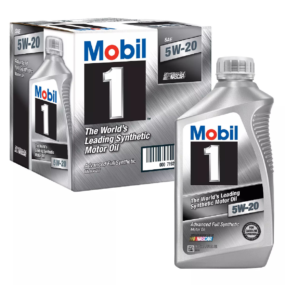 Mobil 1 5W-20 Motor Oil 6 Pack 1-Quart Bottles