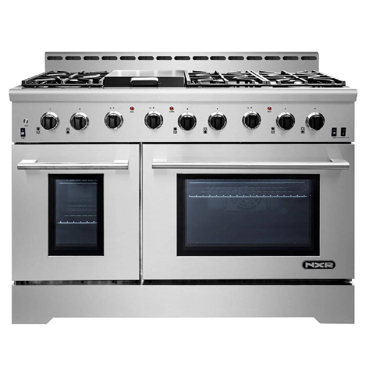 NXR MM4811 Stainless Steel 48-Inch Gas Range with LED