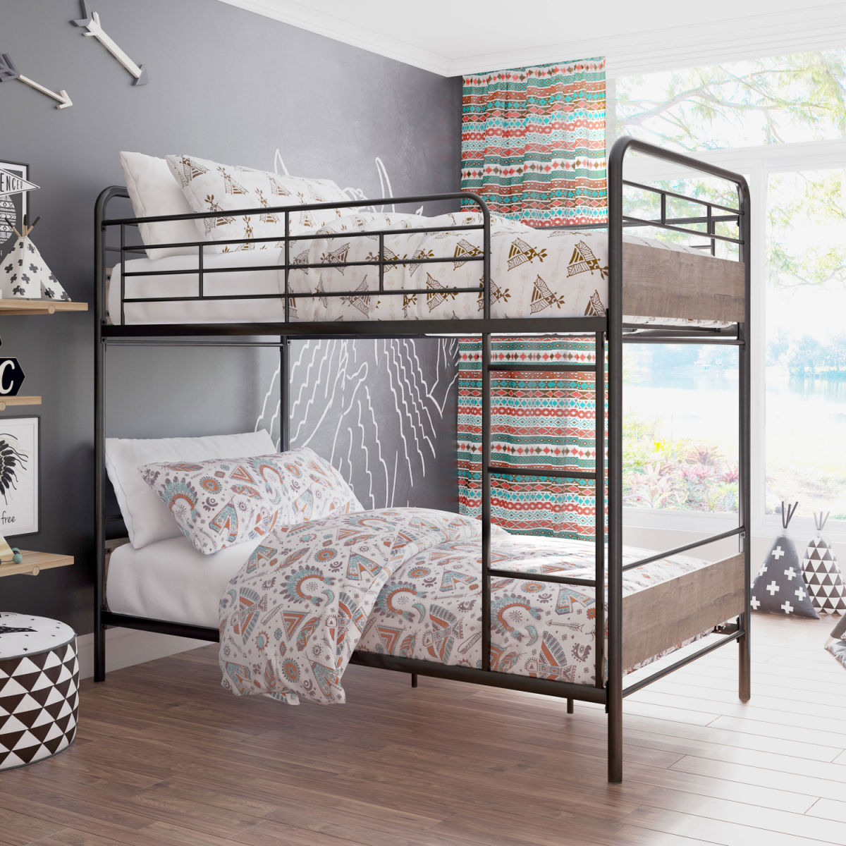 Better Homes & Gardens Anniston Twin Over Twin Bunk Bed