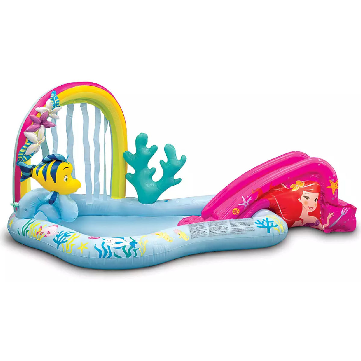 Disney Ariel Inflatable Kids Lagoon Splash Pad and Sprinkler