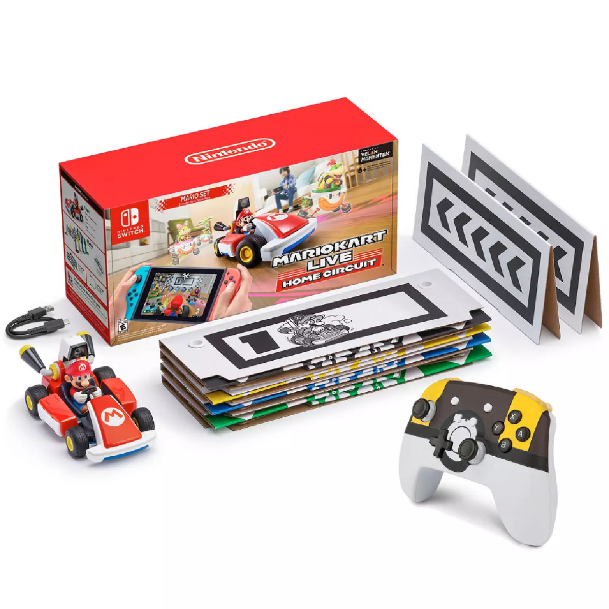 Nintendo Mario Kart Live Home Circuit Mario Set + Power A Wireless Controller