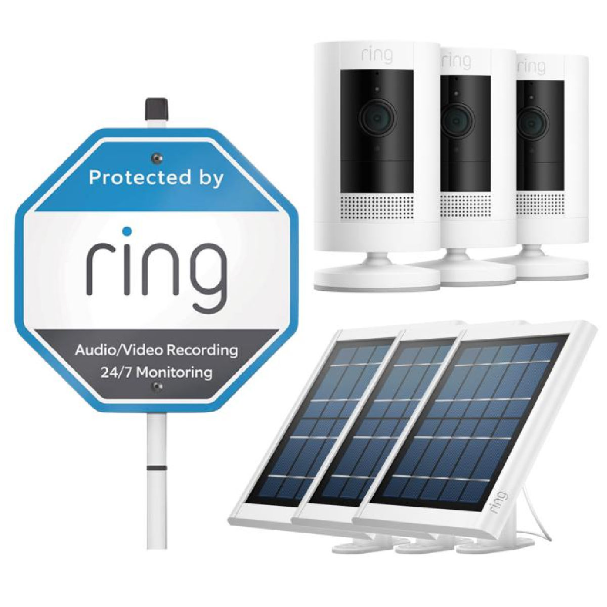 Ring Stick Up Cameras & Solar Panels