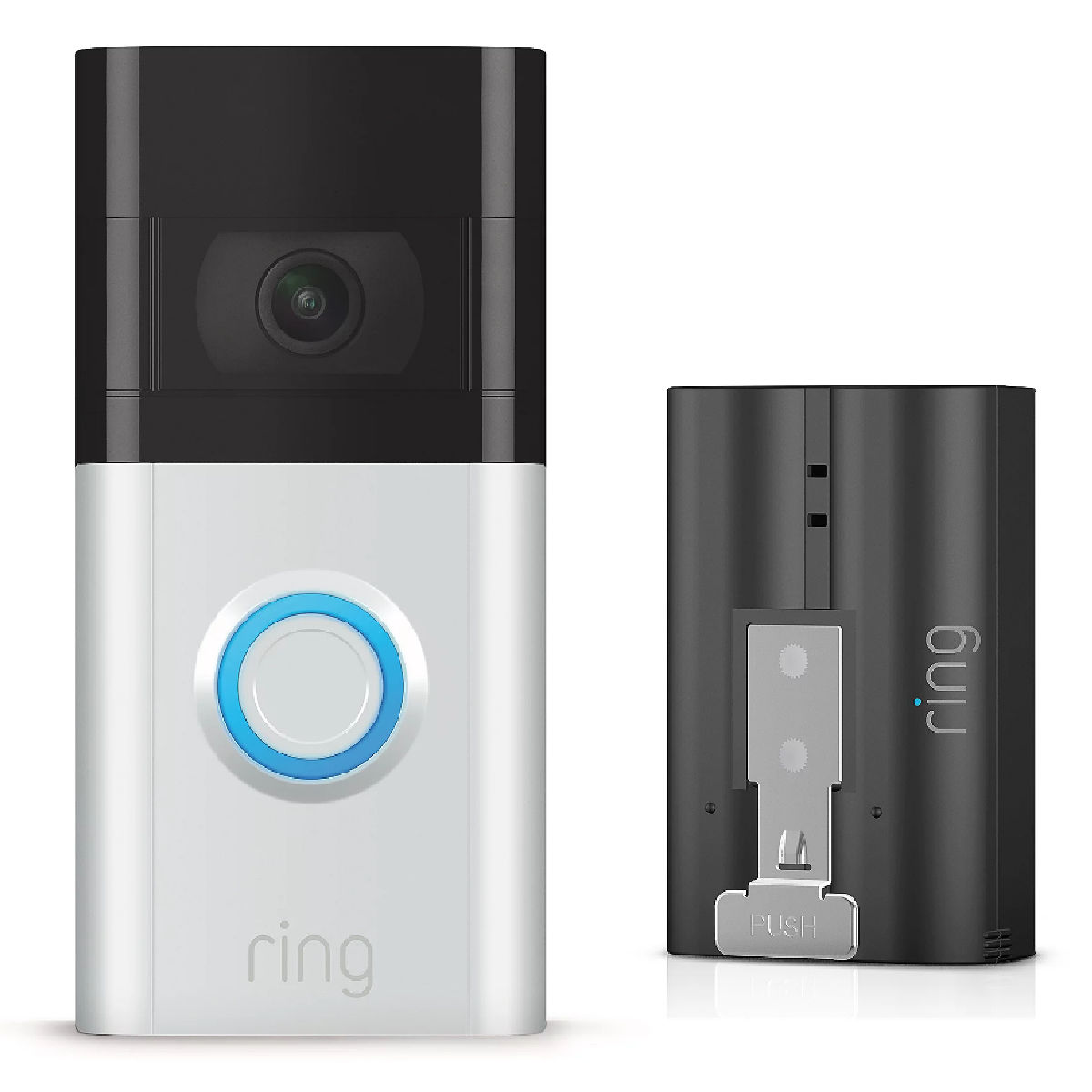 Ring Video Doorbell 3 with Extra Battery and Ring Assist
