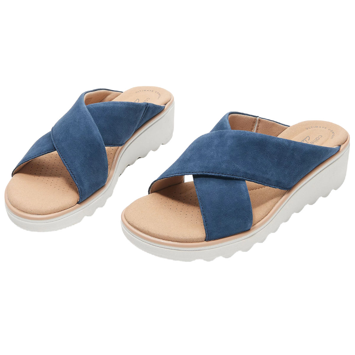 Clarks Collection Jillian Gem Wedge Slide Sandals