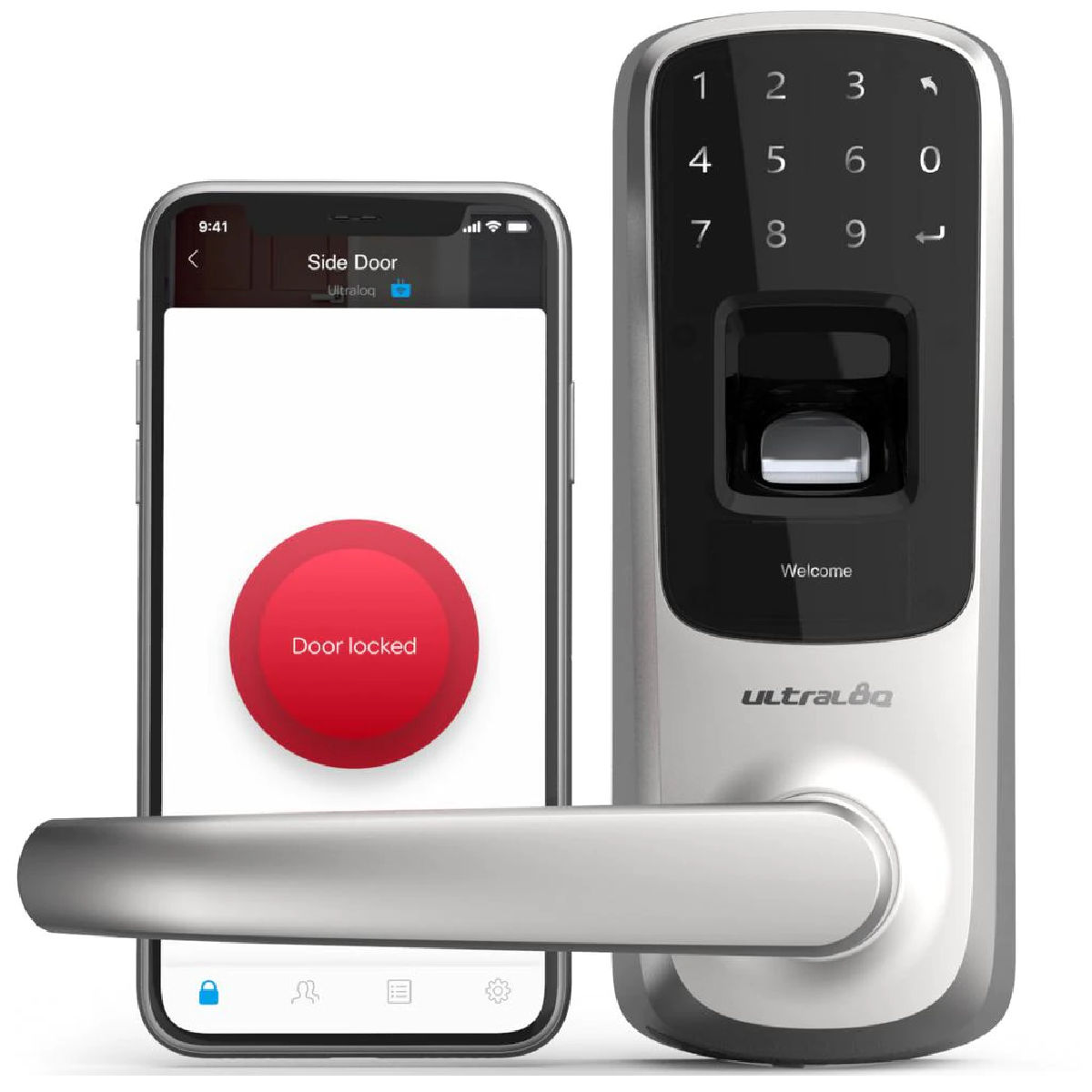 Ultraloq UL3-BT-SN Bluetooth Enabled Fingerprint and Touchscreen Smart Door Lock