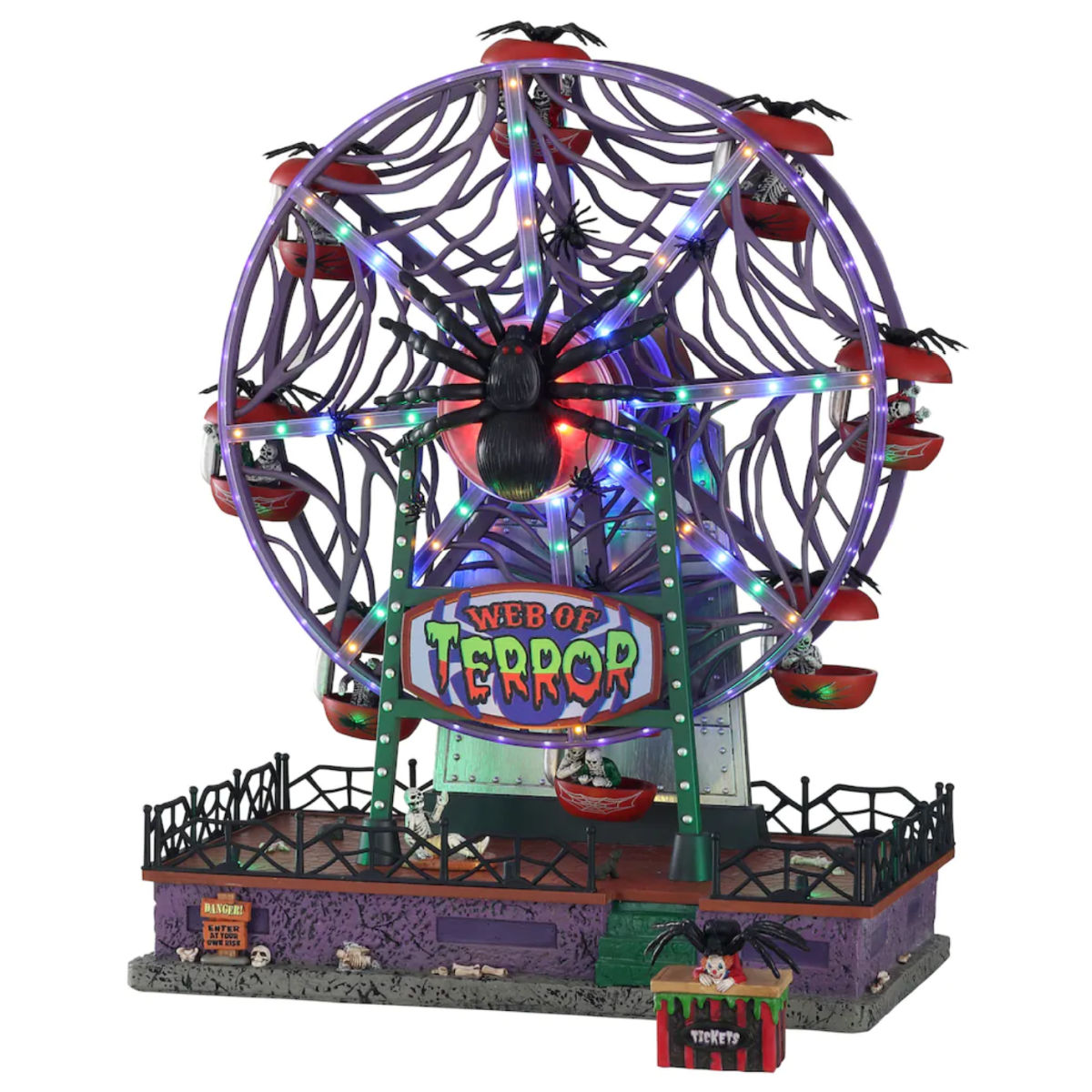 Lemax Spooky Town Web of Terror Ferris Wheel