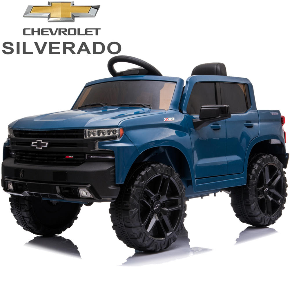 Chevrolet Silverado 12V Ride-On Truck (Blue)