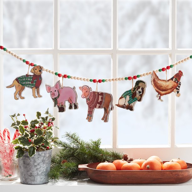 The Pioneer Woman Icon Holiday Beaded Garland