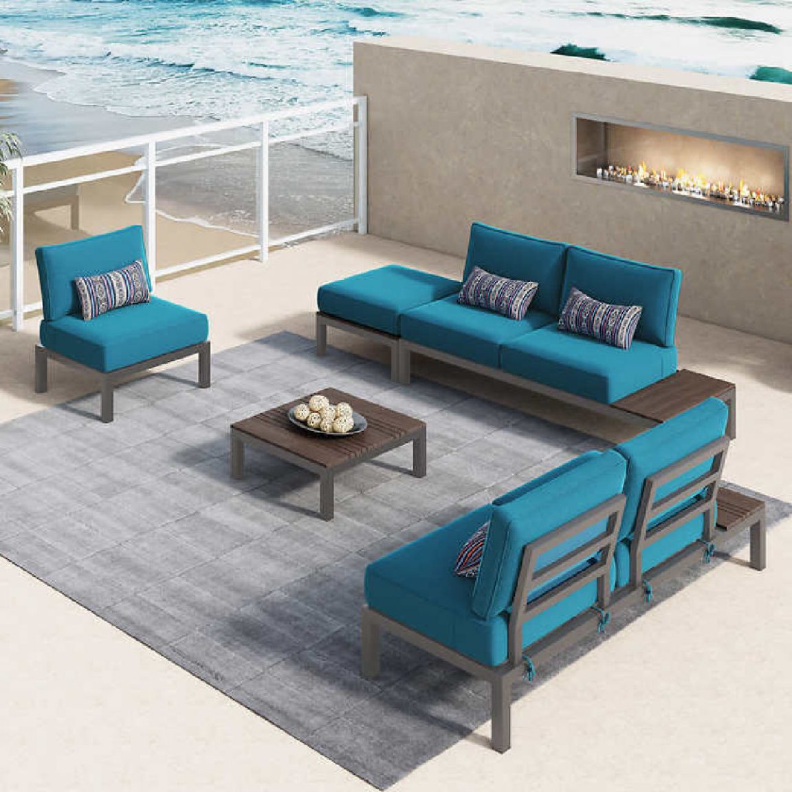 Sirio Colonial 5-Piece Modular Patio Seating Set | Frugal Buzz