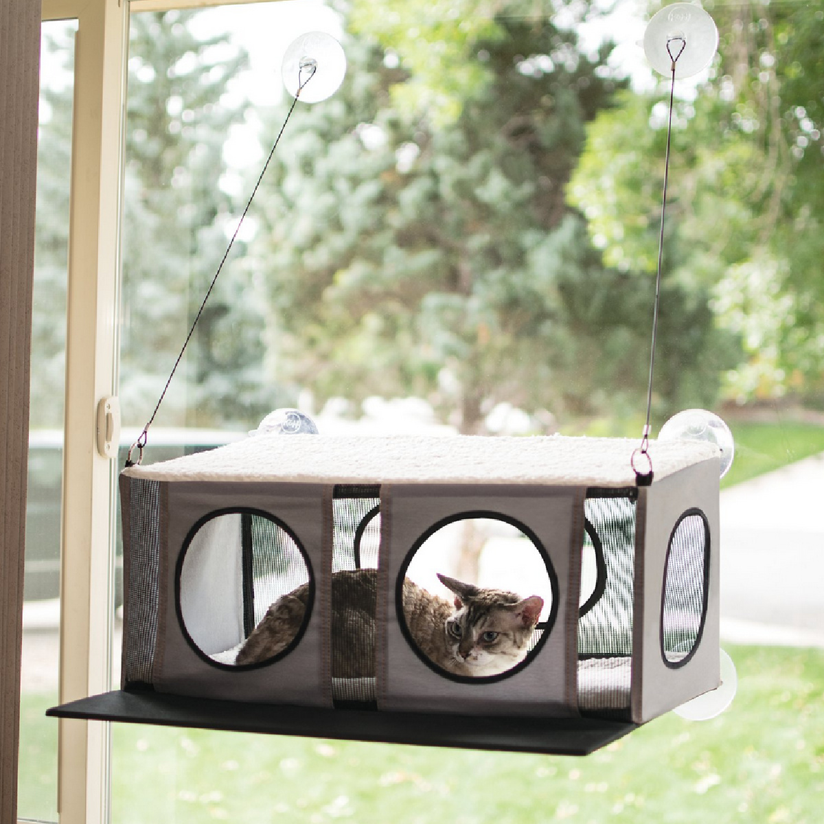 K&H Pet Products EZ Mount Penthouse Cat Window Perch