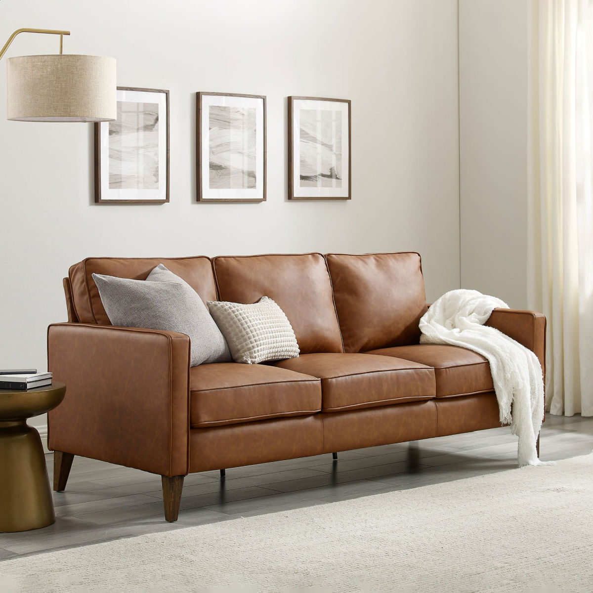 Hillsdale Jianna Faux Leather Sofa
