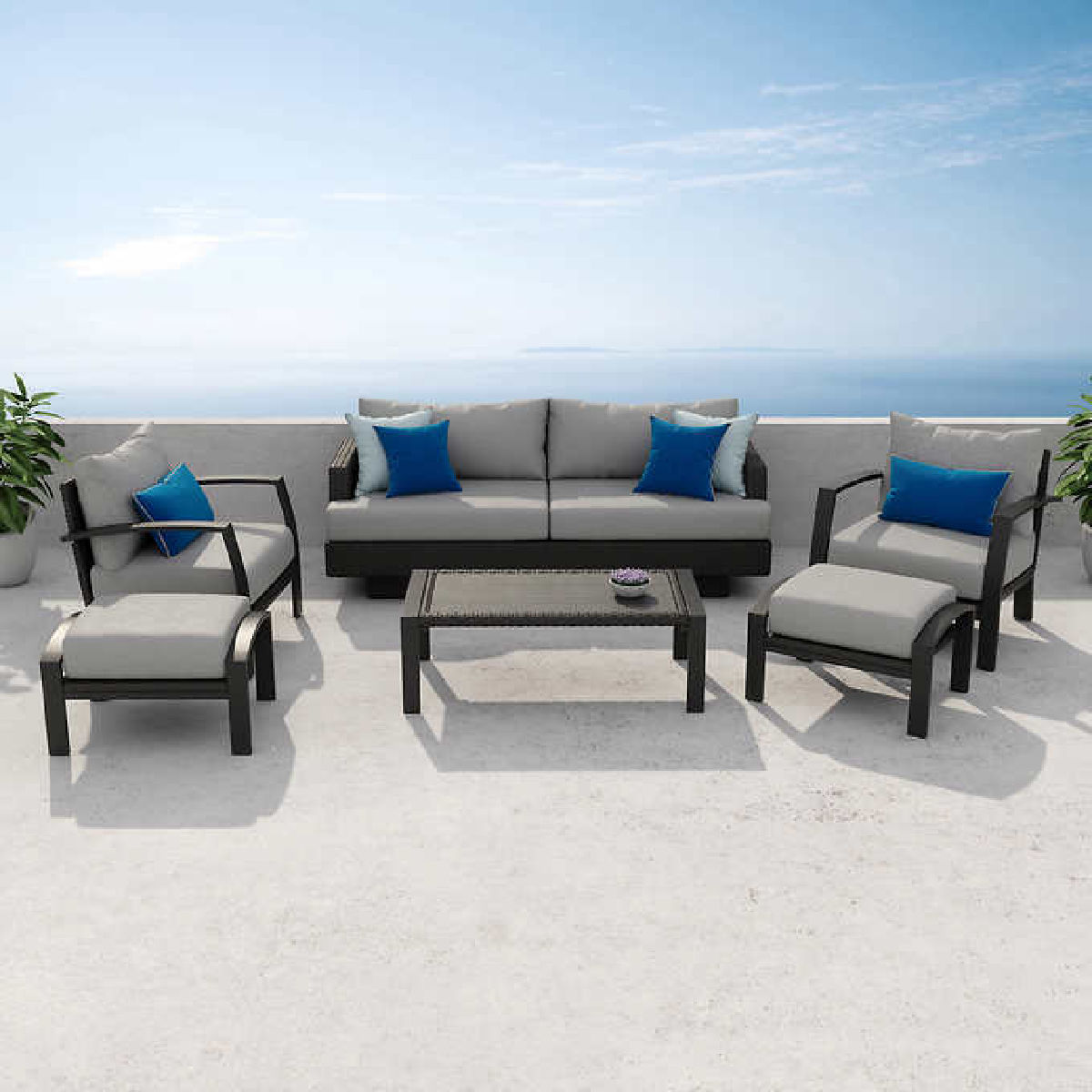 RST Brands Portofino Repose 6-Piece Patio Seating Set