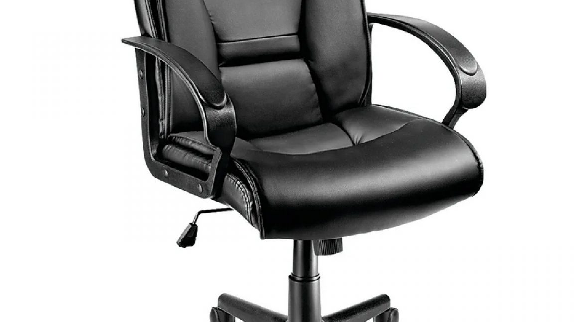 Chair brenton vinyl mid studio back shipped now swaggrabber office marked depot need down has