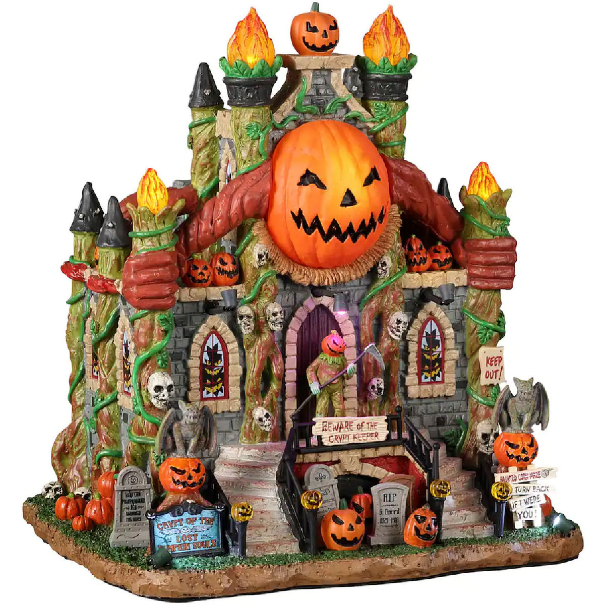 Lemax Spooky Town Crypt of the Lost Pumpkin Souls