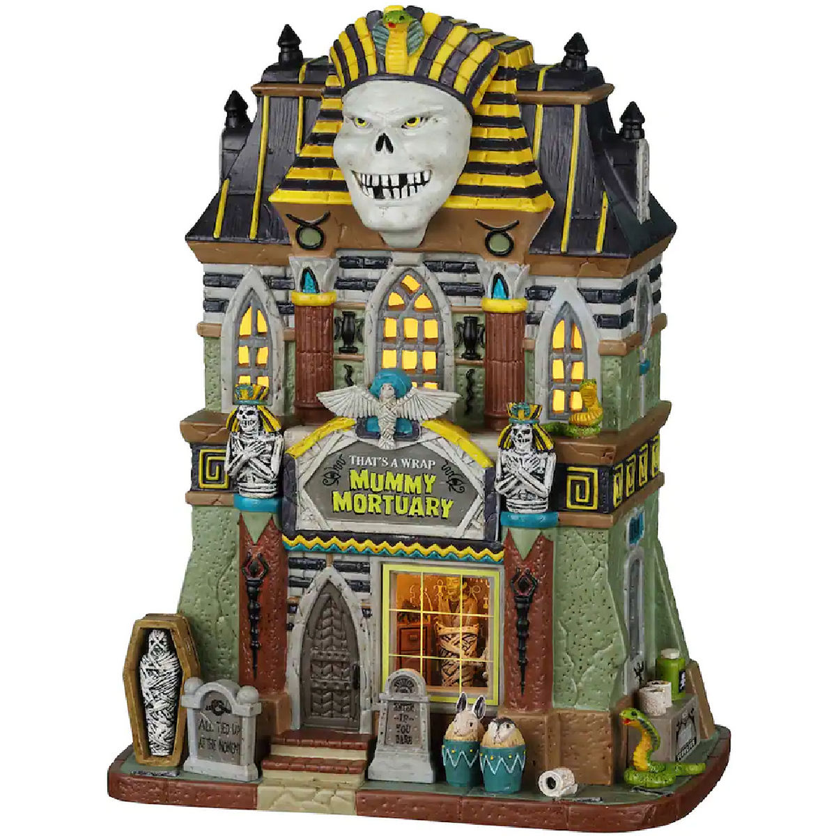 Lemax Spooky Town That's a Wrap Mummy Mortuary