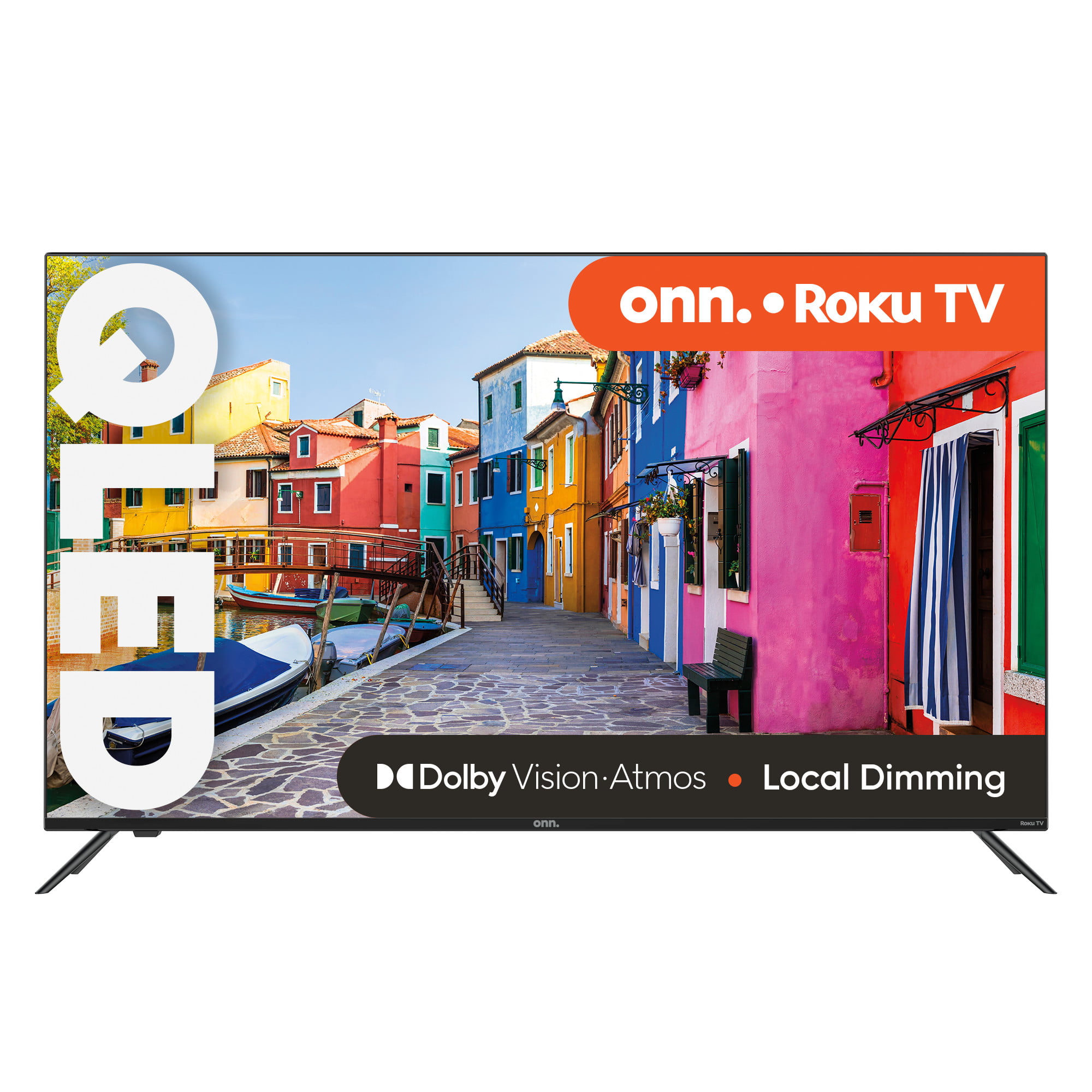 onn. 100071700 50” QLED 4K UHD (2160p) Roku Smart TV