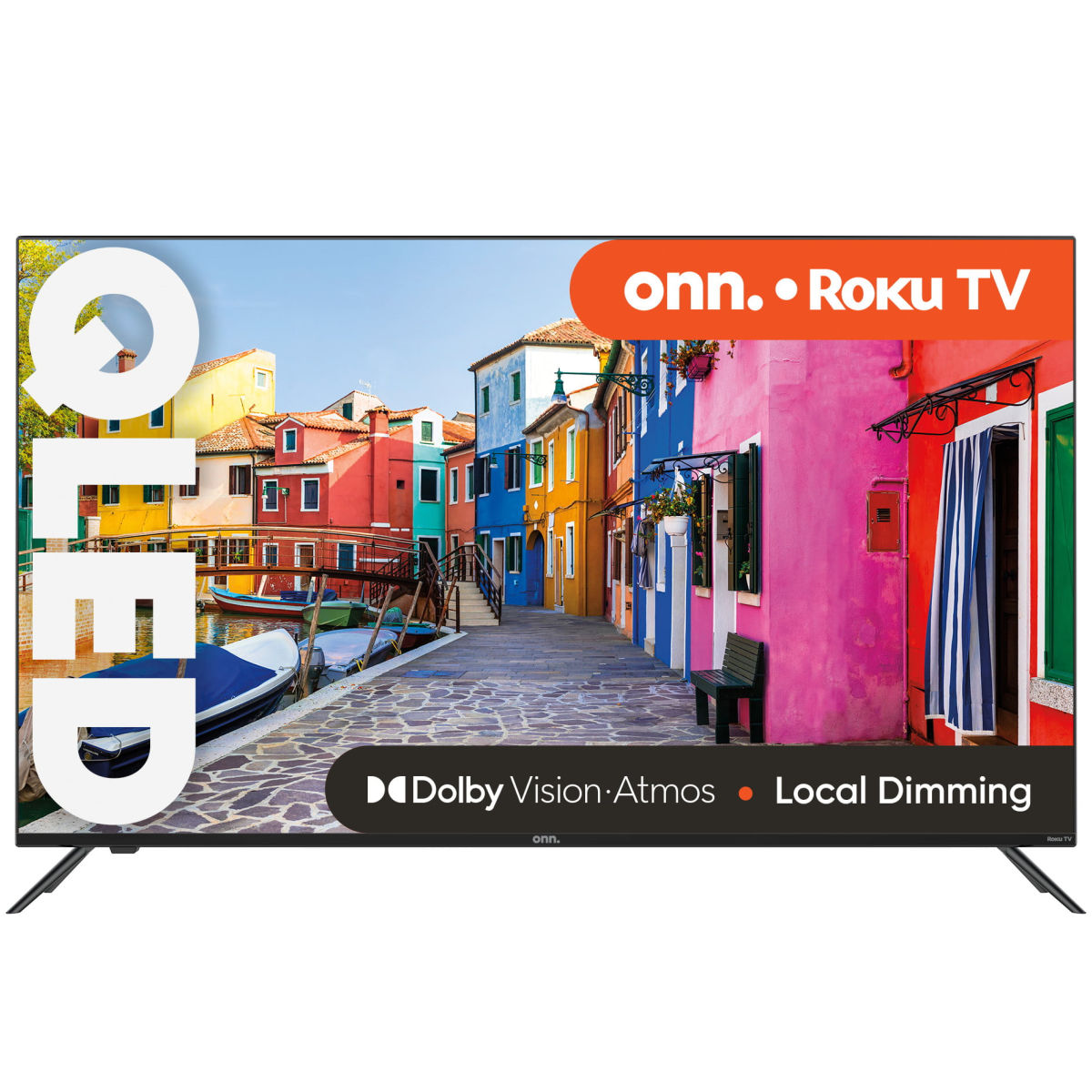 onn. 100071700 50-Inch QLED 4K UHD Roku Smart TV