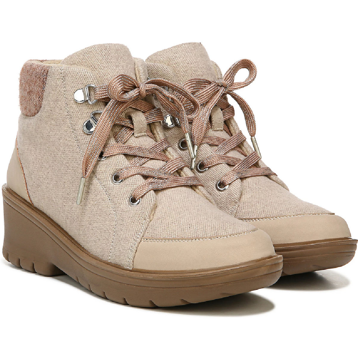 BZees Brooklyn Machine-Washable Lace-Up Booties
