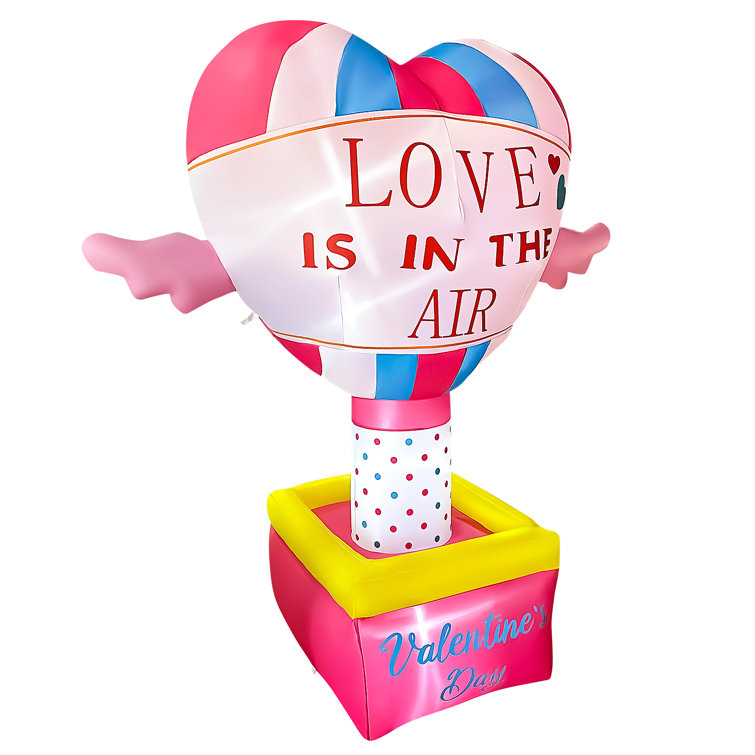 The Holiday Aisle Valentine's Day Heart Hot Air Balloon Inflatable