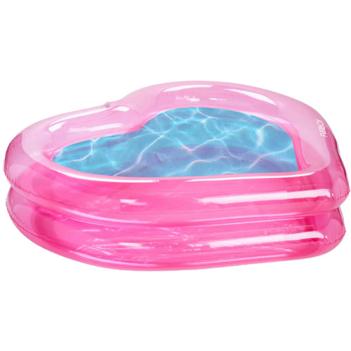 Funboy Clear Pink Heart Shaped Inflatable Pool