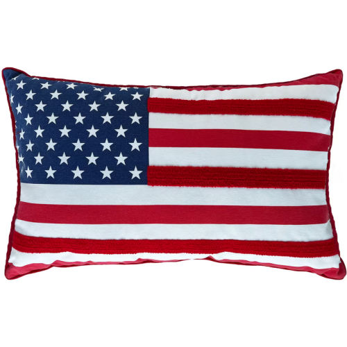 Ashland Patriotic Stars & Stripes Flag Accent Pillow
