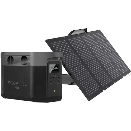EcoFlow DELTA Max 2000Wh Portable Power Station with 220W Solar Panel
