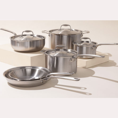 Made In 10-Piece Stainless Clad Cookware Set
