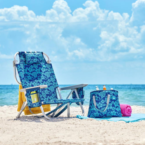 Paradise by Bliss Folding Beach Chair with Accessories