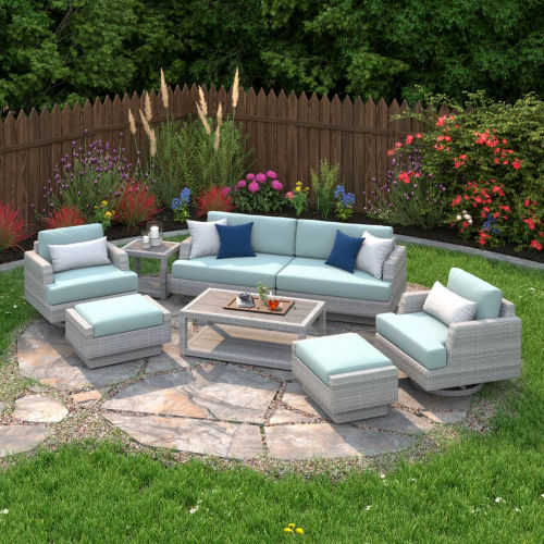RST Brands Seascape 7-Piece Patio Motion Seating Set