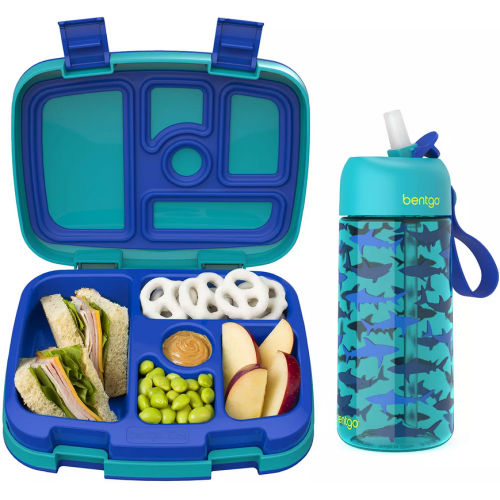 Bentgo Kids Prints Lunch Box & Water Bottle Set