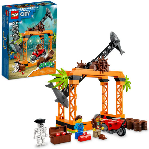 LEGO City Stuntz The Shark Attack Stunt Challenge 60342 Adventure Series Toy